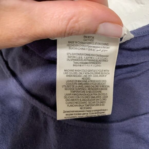 bcbgeneration Bcbg Solid Blue Smoke Scoop Neck Tank Long Maxi Dress Xs - Picture 4 of 4